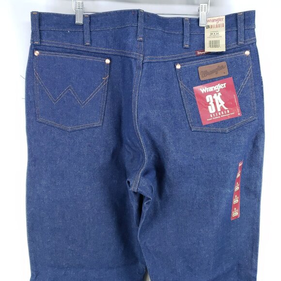 Wrangler 31 Jeans Men's Size 38/34 Relaxed Boot Dark Wash - Picture 4 of 7